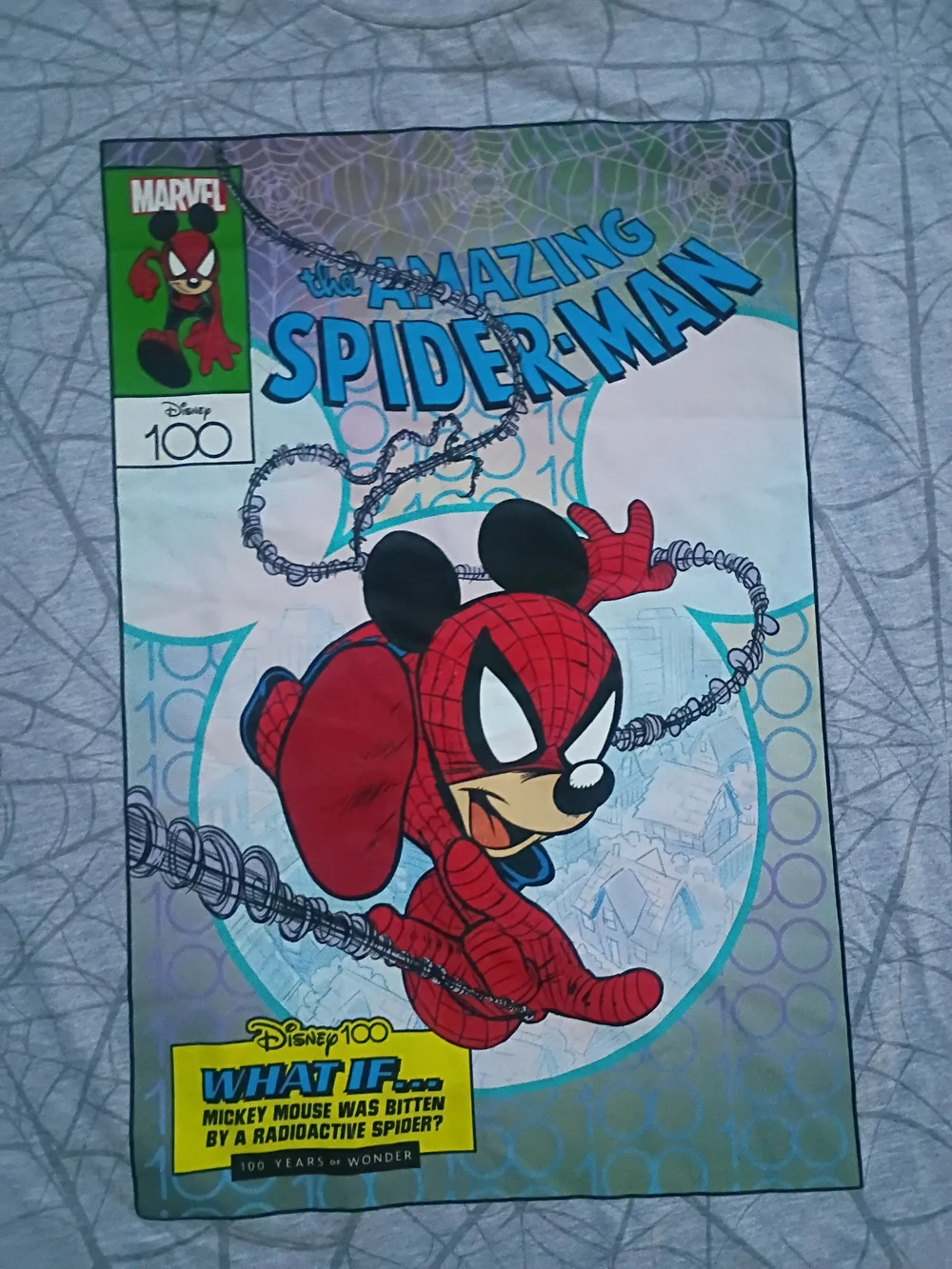 Disney Spider-Man Mickey Mouse Bedding - Red, Black, Blue